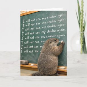 Verjaardagshumor Dag van de marmot Kaart