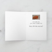 Verjaardagshumor Over de heuvel walgelijke kat Kaart (Binnen)