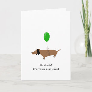 Verjaardagshumor voor Dachshund Lief Charmerend Sp Kaart