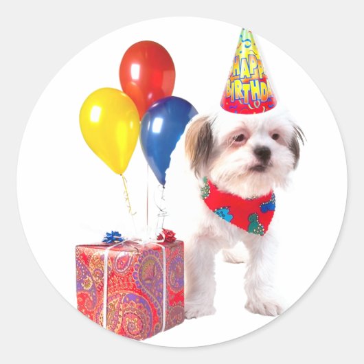 verjaardagsjong sticker (Voorkant)