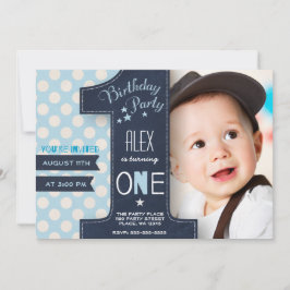 Verjaardagsjongen krijtbord Een Eerste Kaart