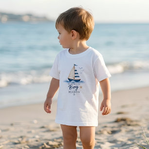 Verjaardagsjongen Nautilus Zeilboot Kinder Shirts