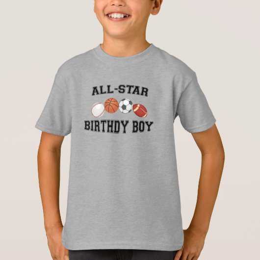 verjaardagsjongen t-shirt (Voorkant)