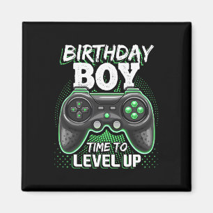 Verjaardagsjongen Tijd om te Level Up Videospel Ve Magneet