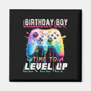 Verjaardagsjongen Tijd om te Level Up Videospel Ve Magneet