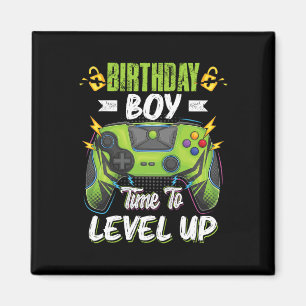 Verjaardagsjongen Tijd om te Level Up Videospel Ve Magneet