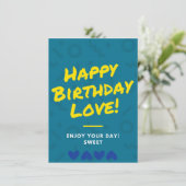 verjaardagskaart (Staand voorkant)