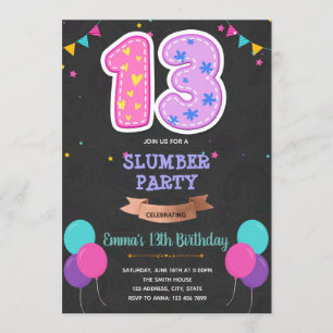 Verjaardagskaart 13 dubbele cijfers kaart