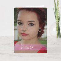 Verjaardagskaart 17 jaar, 17e verjaardag foto