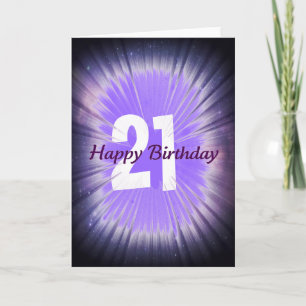 Verjaardagskaart 21 jaar kaart