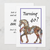 Verjaardagskaart 40 jaar kaart (Voorkant / Achterkant)