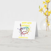 Verjaardagskaart 40ste verjaardag van Artist's Pal Kaart (Gele Bloem)