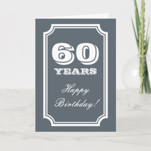 Verjaardagskaart 60 jaar voor man of vrouw kaart