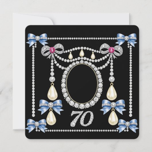 Verjaardagskaart 70e verjaardag personaliseren juw kaart (Voorkant)