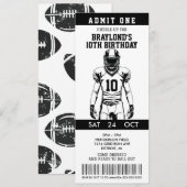 Verjaardagskaart Amerikaans Football Kaart (Voorkant / Achterkant)