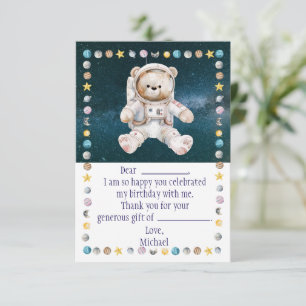 Verjaardagskaart bedankt voor de ruimte
