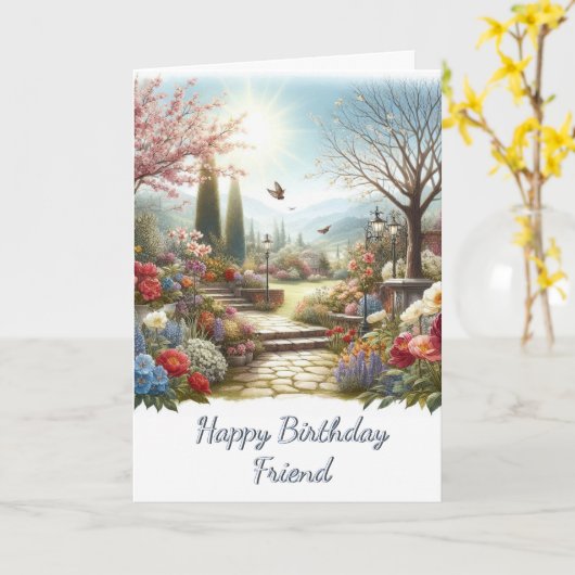 Verjaardagskaart Bloem Tuin Gelukkige Verjaardag V Kaart (Gele Bloem)