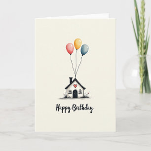 Verjaardagskaart Cozy Heart Home Kaart