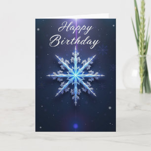 Verjaardagskaart Crystal Ice Kaart