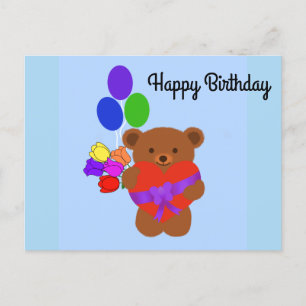 Verjaardagskaart Cute Teddybeer #4 Briefkaart