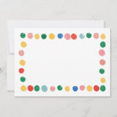 Verjaardagskaart dankjewel Modern Kunst Feestje Bedankkaart (Achterkant)