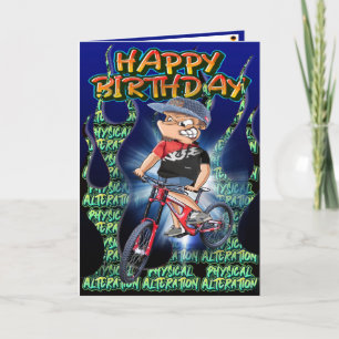 Verjaardagskaart DH Biker Kaart