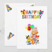 verjaardagskaart feestdagenkaart (Voorkant / Achterkant)