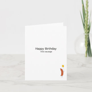 Verjaardagskaart, gefeliciteerd verjaardags kleine kaart