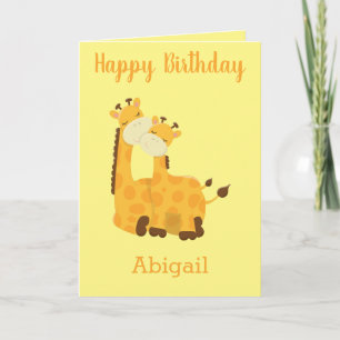 Verjaardagskaart Giraffe Kaart