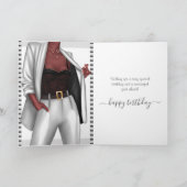 Verjaardagskaart 'Girl Boss' voor het sterker make (Binnen)