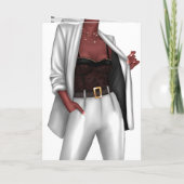 Verjaardagskaart 'Girl Boss' voor het sterker make (Achterkant)