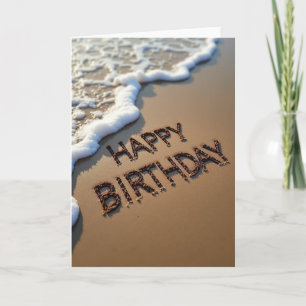 Verjaardagskaart Gouden Strand Kaart