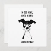 Verjaardagskaart Grappige verjaardagskaart voor op Kaart (Voorkant / Achterkant)