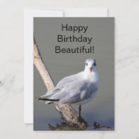 Verjaardagskaart 'Happy Birthday Beautiful' Duif