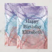 verjaardagskaart kaart (Voorkant / Achterkant)