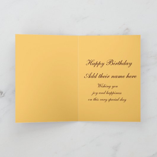 Verjaardagskaart Kaart (Binnen)