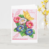  verjaardagskaart kaart (Gele Bloem)