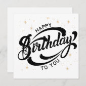 Verjaardagskaart Kaart (Voorkant / Achterkant)