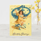 verjaardagskaart kaart (Gele Bloem)