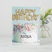 VERJAARDAGSKAART KAART (Staand voorkant)