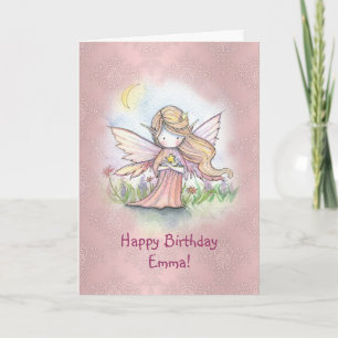 Verjaardagskaart Little Star Fairy Girls Kaart