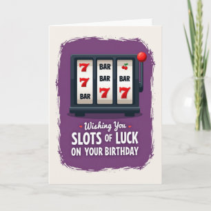 Verjaardagskaart Lucky Birthday Slots Kaart