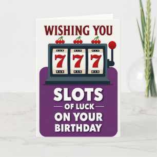 Verjaardagskaart Lucky Sevens Kaart