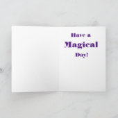 Verjaardagskaart Magische Vriend Feestdagen Kaart (Binnen)