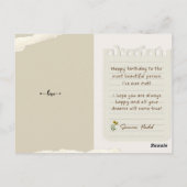 Verjaardagskaart Médiéval Briefkaart (Achterkant)