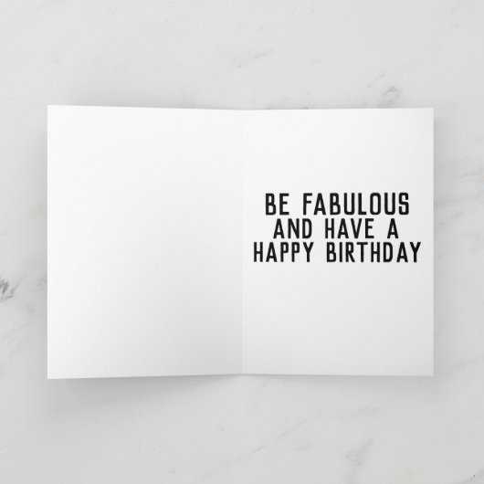 VERJAARDAGSKAART MET ALPACA EN FUN KAART (Binnen)