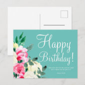 Verjaardagskaart met Bijbelvers en leuke afbeeldin Briefkaart (Voorkant / Achterkant)