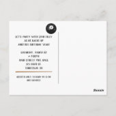 Verjaardagskaart met biljartballen briefkaart (Achterkant)