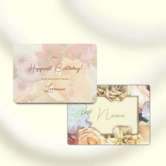 Verjaardagskaart met Bleke Gele Roos Kaart