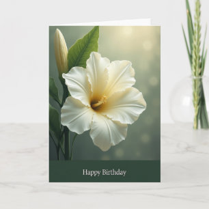 Verjaardagskaart met botanische elegantie kaart
